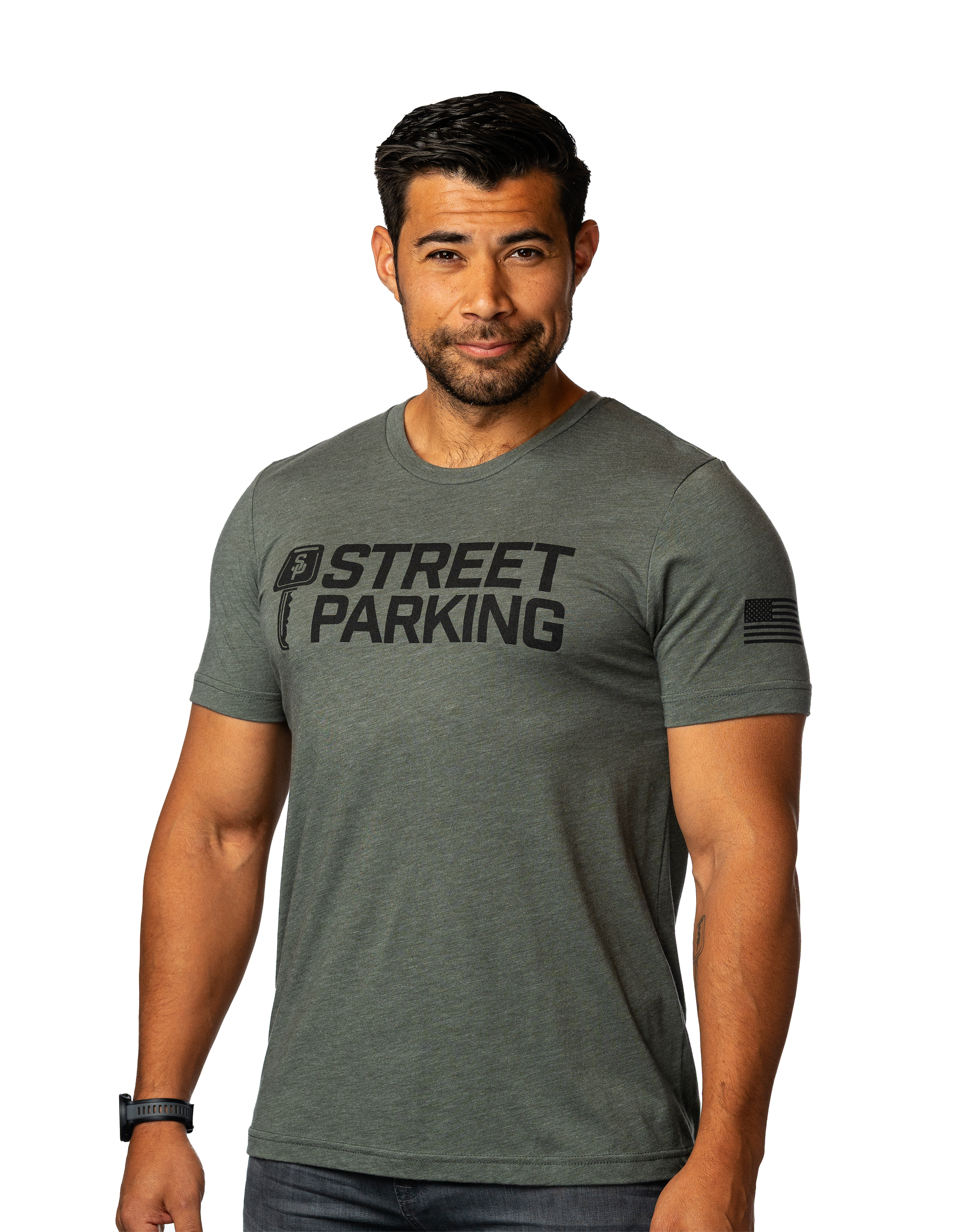 Army Green Classic Tee - Street Parking