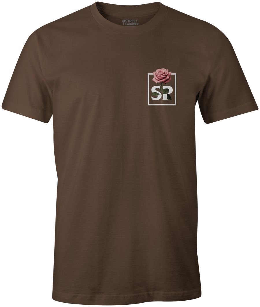 Unisex Rose Print Tee - Street Parking