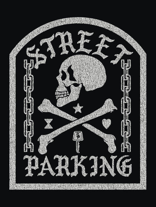 Punk Pirate Poster - Street Parking