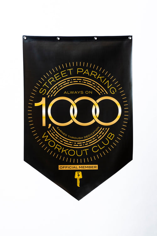1000 workout Banner - Street Parking
