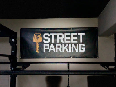 Street Parking Garage Gym Banner | 5'x2' - Street Parking
